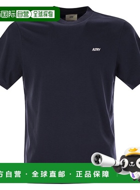 香港直邮AUTRY 男士 棉质带LogoT恤 TSPMA7CB blue蓝色 舒适时尚