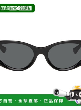 1h可退 香港直邮versace 范思哲 女士 黑色太阳镜 0VE4454GB18780