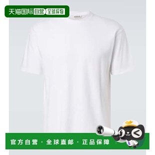 香港直邮AURALEE 男士 宽松款棉质针织T恤 white白色 舒适时尚
