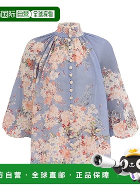 香港直邮Zimmermann Cascadian Billow 衬衫 3548TSS255泡泡袖