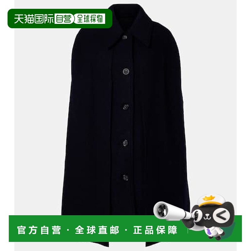 1h可退 香港直邮toteme 女士 羊毛毛圈披肩 blue蓝色 舒适时尚