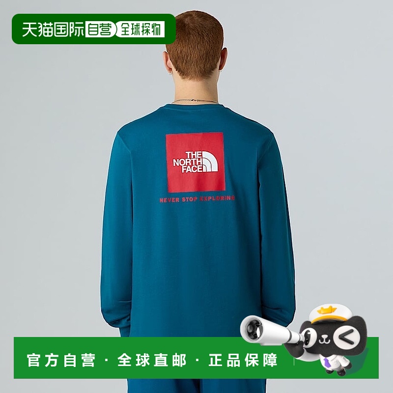 自营欧洲直邮北面 NSE Box男士长袖T恤 THE NORTH FACE