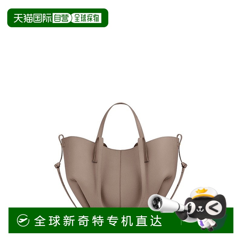 欧洲直邮POLENE Cyme Mini女士褐色小牛皮手提包
