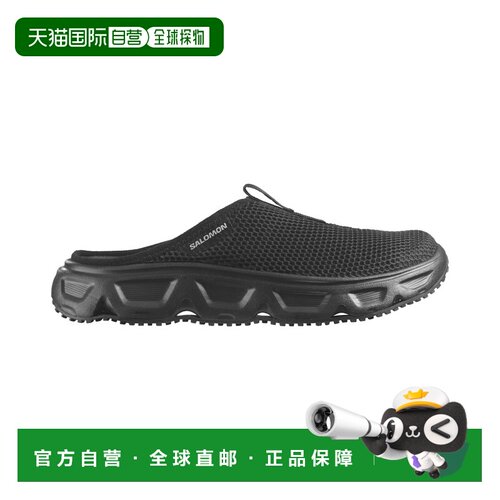 自营欧洲直邮SALOMON萨洛蒙 Reelax Slide 6.0女士黑色橡胶休闲鞋