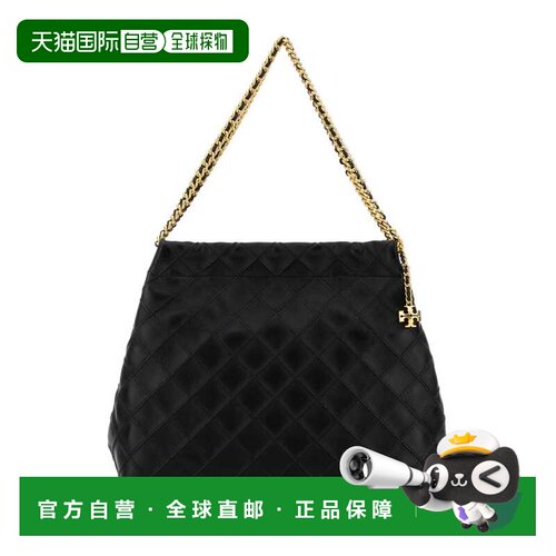 香港直邮TORY BURCH 女士单肩包 162450001 SS2026 黑色 Hobo Big