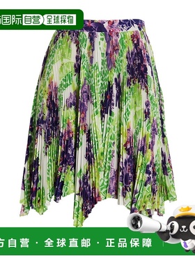 香港直邮Versace 印花半身裙 10087421A063925W270长裙a字裙