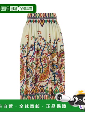 1h可退 香港直邮Etro 艾特罗 女士 佩斯利印花中長半身裙 WRFA011