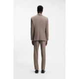 Самостоятельная европейская прямая рассылка HUGO BOSS Мужской коричневый деловой костюм Hugo из смесовой шерсти