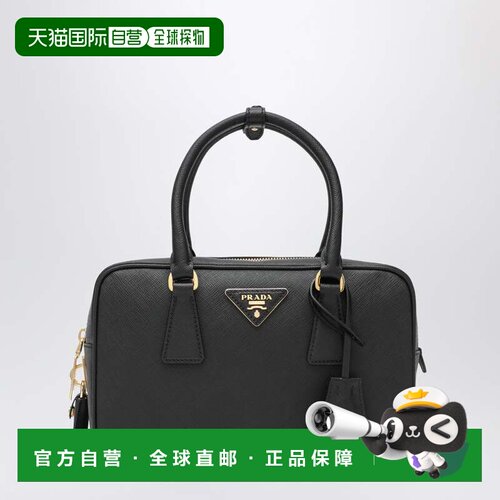 香港直邮Prada 普拉达 女士 黑色小牛皮手提包 1BB113EOMNZVF0002