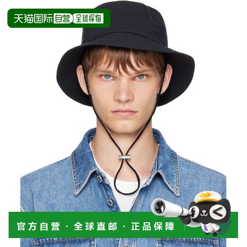 香港直邮Bottega Veneta 葆蝶家 男士 黑色 Tech Nylon 渔夫帽 83