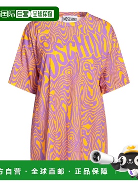 1h可退 香港直邮Moschino 莫斯奇诺 女士 T恤 orange橙色 舒适时