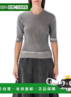 1h可退 香港直邮Our Legacy 女士 Dual spray-dye 灰色羊毛针织上