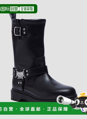 自营欧洲直邮DrMartens马丁大夫 Anistone Hi男士黑色皮革高筒机