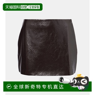 Frankie 女士 香港直邮The Shop 004134 Mary 仿皮迷你半身裙