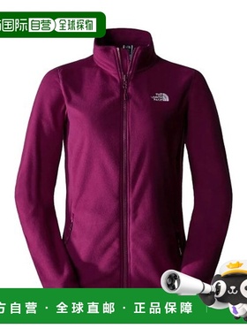 自营欧洲直邮THE NORTH FACE北面 GLACIER女士再生聚酯拉链抓绒衣