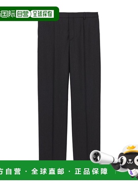 1h可退 香港直邮Saint Laurent 条纹羊毛长裤 856459Y1M11阔腿裤
