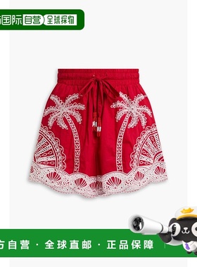 香港直邮FARM RIO 女士 精饰棉质短裤 343142RED red红色 舒适时