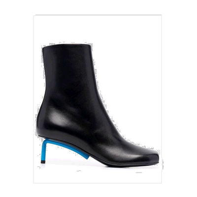 1h可退 香港直邮Off-White 黑色Allen 及踝靴子 OWID011F21LEA001