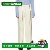 香港直邮zegna 杰尼亚 男士 1h可退 灰白色条纹长裤 7T7030A7737J