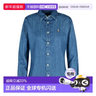 1h可退 香港直邮polo ralph lauren 长袖牛仔衬衫 Women crov