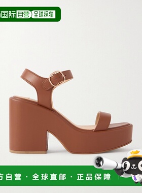 1h可退 Gabriela Hearst 女士 Iman 皮质防水台凉鞋 3268