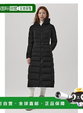 【99新未使用】香港直邮Canada Goose Clair绗缝连帽羽绒服长款耐