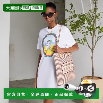 自营1h可退 欧洲直邮LV路易威登 Carry It系列女士米色/深紫红色