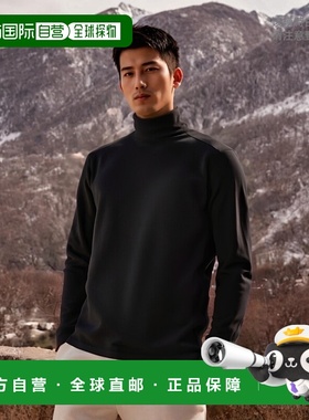 自营欧洲直邮Helly Hansen 男士黑色聚酯Daybreaker1/2拉链抓绒衣