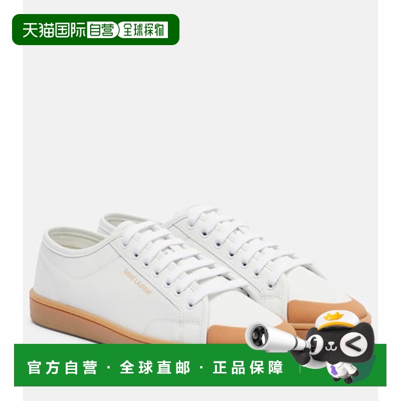 1h可退 香港直邮Saint Laurent 圣罗兰 女士 Gym 皮质运动鞋