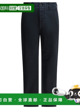 香港直邮AURALEE 男士 裤子 A25AP02CPBLACK black黑色 舒适时尚