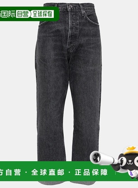 1h可退 香港直邮AGOLDE 女士 Fran 中腰直筒牛仔裤 black黑色 舒