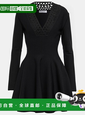 1h可退 香港直邮Alaia 女士 Vienne 迷你连衣裙 black黑色 舒适时