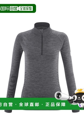自营欧洲直邮Millet觅乐 DRYNAMIC WARM 女款半开拉链内衣 灰色