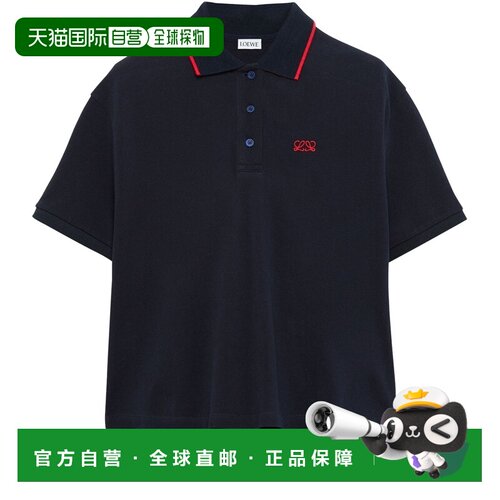 自营欧洲直邮LOEWE罗意威 女士海军蓝/蓝色棉质刺【付后1h可退】