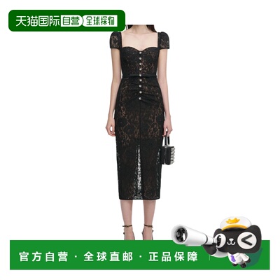 1h可退 香港直邮Self-Portrait 心形蕾丝中长连衣裙 RS26173MA