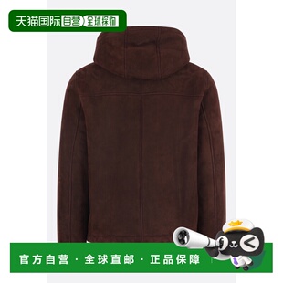 香港直邮YVES SALOMON 男士 全拉链式绒面革毛羊皮夹克 25WHV6047