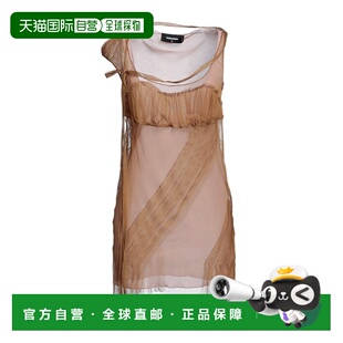 女士 二次方 夏装 连衣裙 舒 1h可退 brown棕色 香港直邮Dsquared2