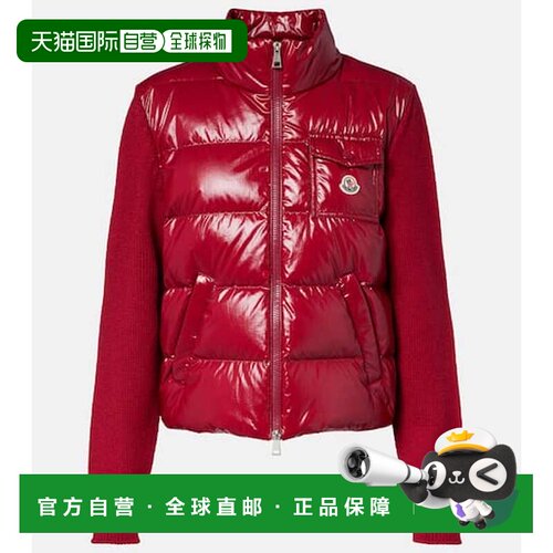 1h可退 香港直邮Moncler盟可睐Down-paneled女士开衫
