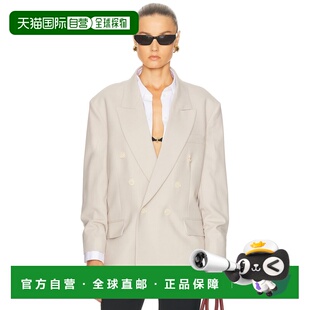 香港直邮VICTORIA BECKHAM 维多利亚 贝克汉姆 女士 双排扣西装外