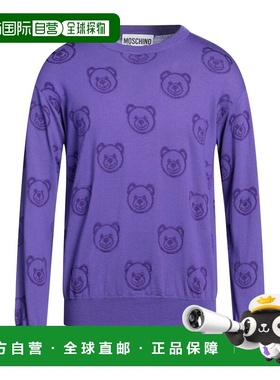 1h可退 香港直邮Moschino 莫斯奇诺 男士 毛衣 purple紫色 舒适时
