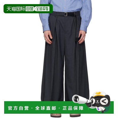 1h可退 香港直邮Sacai 男士 灰色 Suiting 长裤 2603966M
