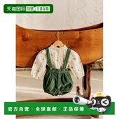 欧洲直邮Sezane 儿童绿色棉质连体衣