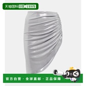 女士 1h可退 不对称褶皱金银 诺玛 卡玛丽 香港直邮NORMA KAMALI