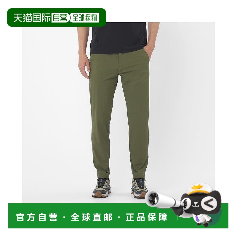 自营欧洲直邮Salomon萨洛蒙 WAYFARER系列男士橄榄绿色聚酰胺裤子