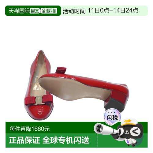 Salvatore Ferragamo菲拉格慕蝴蝶结时尚高跟鞋017468单鞋