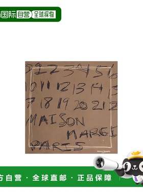 香港直邮Maison Margiela 潦草的数字丝巾 S51TF0048M35819