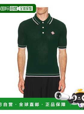 香港直邮Casablanca 男士 仿迷你钩花Polo衫 MSS26KW129601