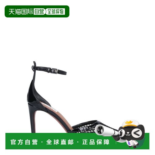 1h可退 香港直邮alaia 女士 踝带渔网高跟鞋 AA3E049TK007