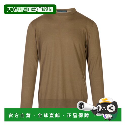 1h可退 香港直邮KITON 男士针织衫 UMK0863K371 AW2026 棕色 长袖