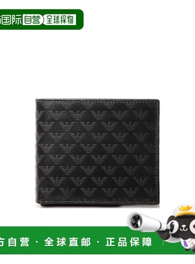 香港直邮Emporio Armani 徽标细节钱包 阿玛尼YEML10YC043